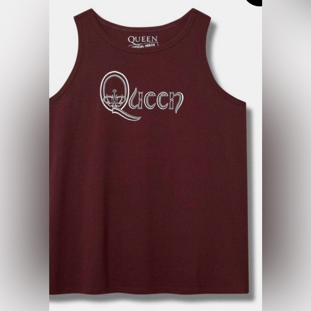 Queen Tank‎ Top Burgundy